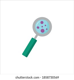 Magnifier. Vector Illustration on white background.