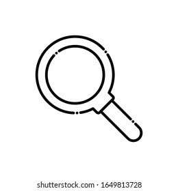 Icono de línea del vector del ampliador. archivo EPS 10 de estilo ilustración