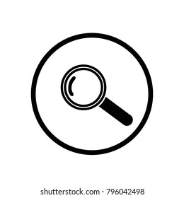 magnifier for web site icon.