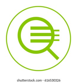 Magnifier zoom line vector icon