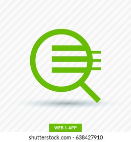 Magnifier zoom line vector icon