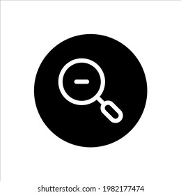 Magnifier zoom out rounded icon filled style