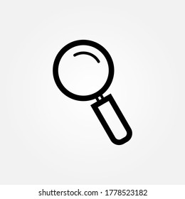 magnifiying glass 2 icon illustration vector eps 10 logo symbol design 2020