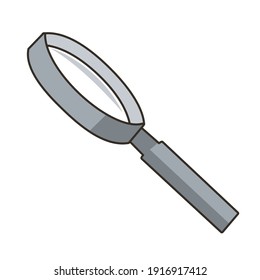 magnifiying tool vector graphic. good for search symbol 