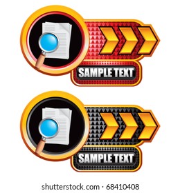 magnify documents gold arrow nameplates