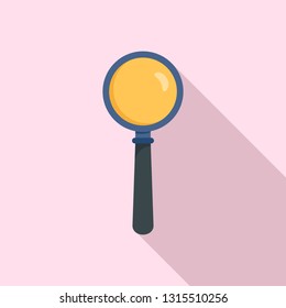 Magnify glass icon. Flat illustration of magnify glass vector icon for web design