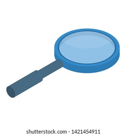 Magnify glass icon. Isometric of magnify glass vector icon for web design isolated on white background