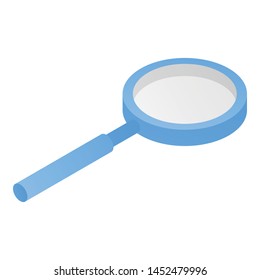 Magnify glass icon. Isometric of magnify glass vector icon for web design isolated on white background