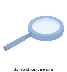 Magnify glass icon. Isometric of magnify glass vector icon for web design isolated on white background