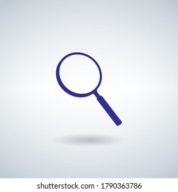 Magnify glass icon. Stock vector illustration isolated on white background