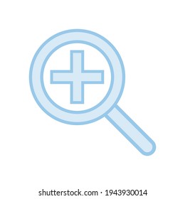 Magnify Glass Icon, Zoom In, Search Icon, Magnifying Glass Vector, Search Vector, Illustration Background