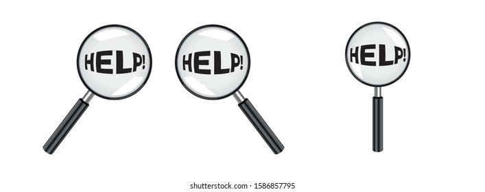 Magnify with help desription - find help