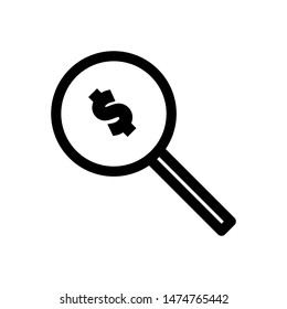magnify icon design vector focus