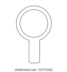 Magnify icon illustration design