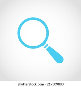 Magnify Icon Isolated on White Background