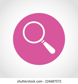Magnify Icon Isolated on White Background