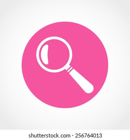 Magnify Icon Isolated on White Background