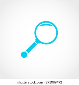 Magnify Icon Isolated on White Background