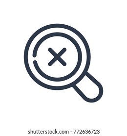 Magnify icon. Isolated search and magnify icon line style. Premium quality vector symbol drawing concept for your logo web mobile app UI design.