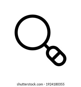 magnify icon or logo isolated sign symbol vector illustration - high quality black style vector icons
