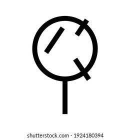 magnify icon or logo isolated sign symbol vector illustration - high quality black style vector icons
