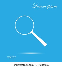 Magnify icon. Lupe. Vector illustration