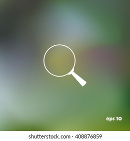 Magnify icon. Lupe. Vector illustration