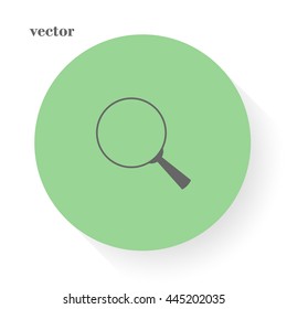 Magnify icon. Lupe. Vector illustration