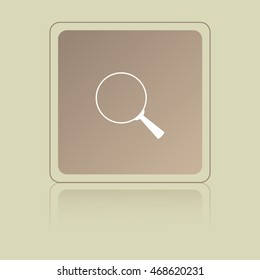 Magnify icon. Lupe. Vector illustration