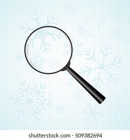 Magnify icon. Lupe. Vector illustration