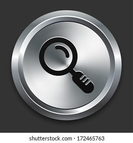 Magnify Icon on Metallic Button Collection