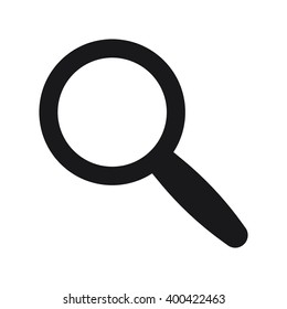 magnify icon on the white background
