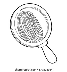 Magnify icon. Outline illustration of magnify vector icon for web