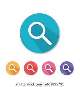 Icono de ampliación. Ilustración vectorial de icono de búsqueda