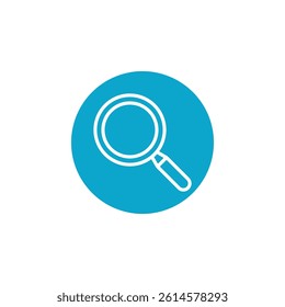 magnify icon Simple thin line stroke vector