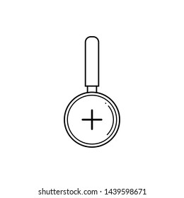 magnify icon vector design template