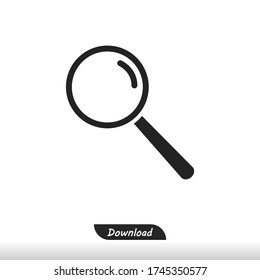 Magnify icon vector eps 10