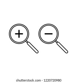 Magnify icon vector eps10 editable