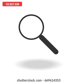 Magnify icon, Vector illustration.