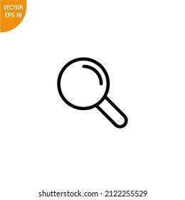 Ampliar la plantilla de logotipo de ilustración vectorial de iconos para muchos fines. Aislado sobre fondo blanco.