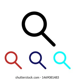 Magnify icon vector Search Symbol