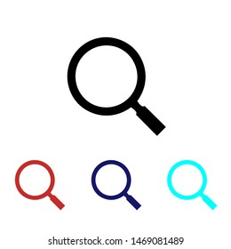 Magnify icon vector Search Symbol