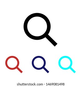 Magnify icon vector Search Symbol