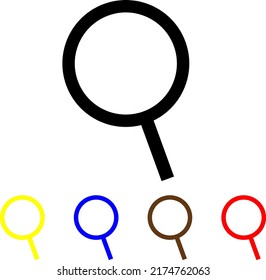 magnify icon vector search symbol
