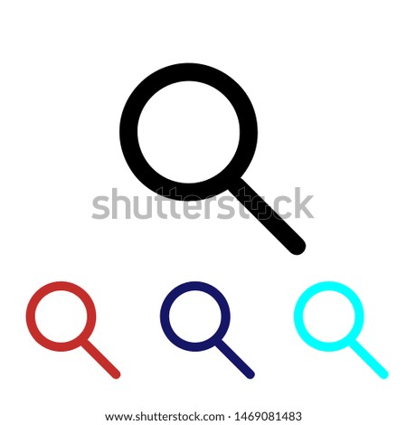Magnify icon vector Search Symbol
