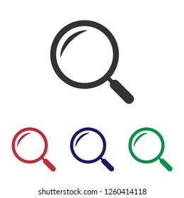 Magnify icon.Search vector sign.Zoom symbol.Find illustration for graphic design, web and mobile platforms.