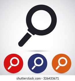 Magnify line vector icon