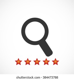 Magnify line vector icon
