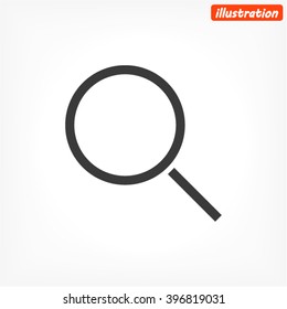 Magnify line vector icon
