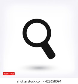 Magnify line vector icon